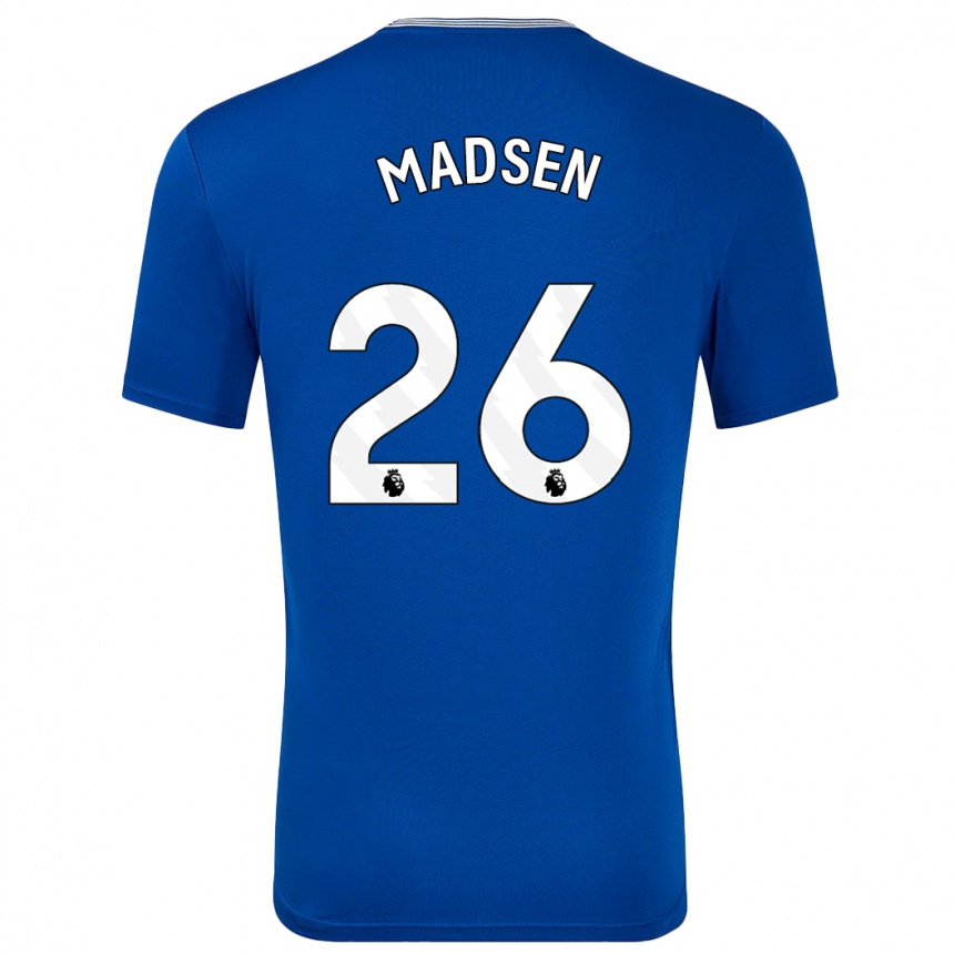 Niño Fútbol Camiseta Rikke Madsen #26 Azul Con 1ª Equipación 2024/25 México