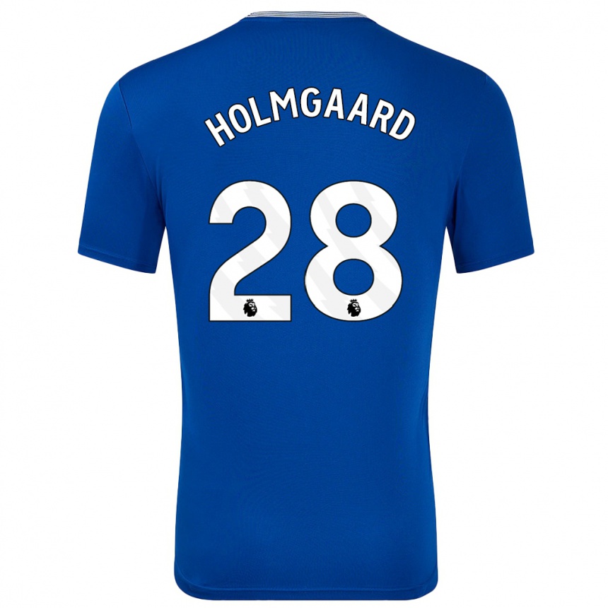 Niño Fútbol Camiseta Karen Holmgaard #28 Azul Con 1ª Equipación 2024/25 México