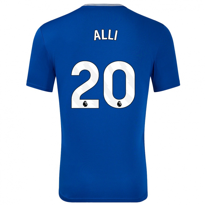 Niño Fútbol Camiseta Dele Alli #20 Azul Con 1ª Equipación 2024/25 México