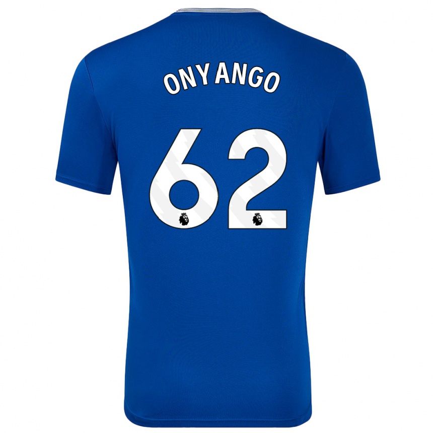 Niño Fútbol Camiseta Tyler Onyango #62 Azul Con 1ª Equipación 2024/25 México