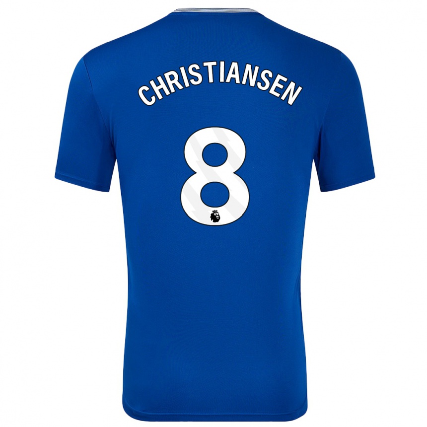 Niño Fútbol Camiseta Izzy Christiansen #8 Azul Con 1ª Equipación 2024/25 México