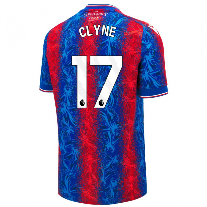 Niño Fútbol Camiseta Nathaniel Clyne #17 Rayas Rojas Y Azules 1ª Equipación 2024/25 México