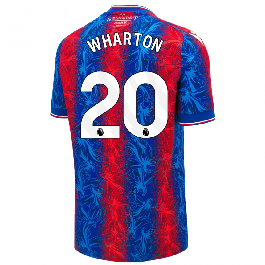 Niño Fútbol Camiseta Adam Wharton #20 Rayas Rojas Y Azules 1ª Equipación 2024/25 México