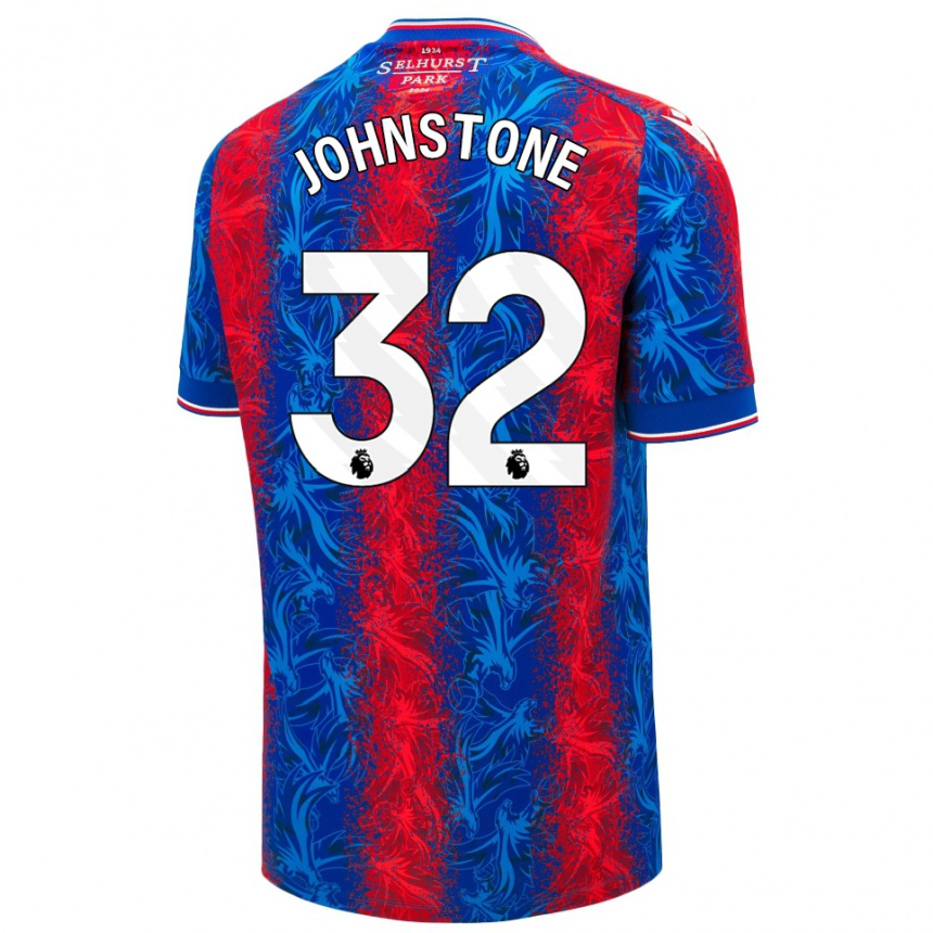 Niño Fútbol Camiseta Sam Johnstone #32 Rayas Rojas Y Azules 1ª Equipación 2024/25 México