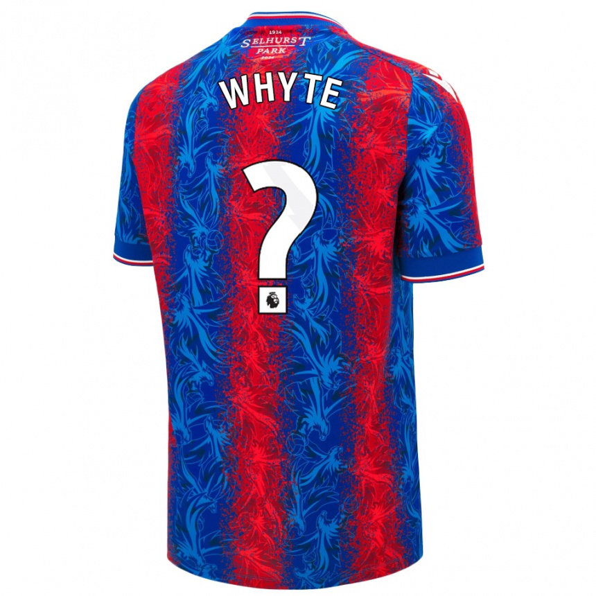 Niño Fútbol Camiseta Tyler Whyte #0 Rayas Rojas Y Azules 1ª Equipación 2024/25 México