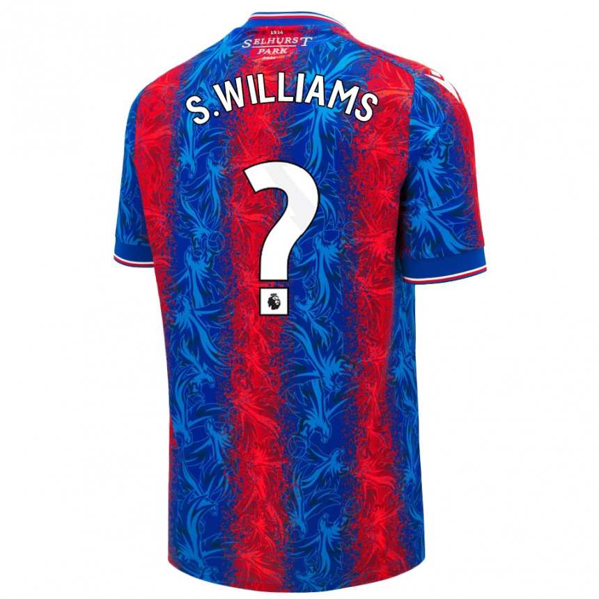 Niño Fútbol Camiseta Seb Williams #0 Rayas Rojas Y Azules 1ª Equipación 2024/25 México