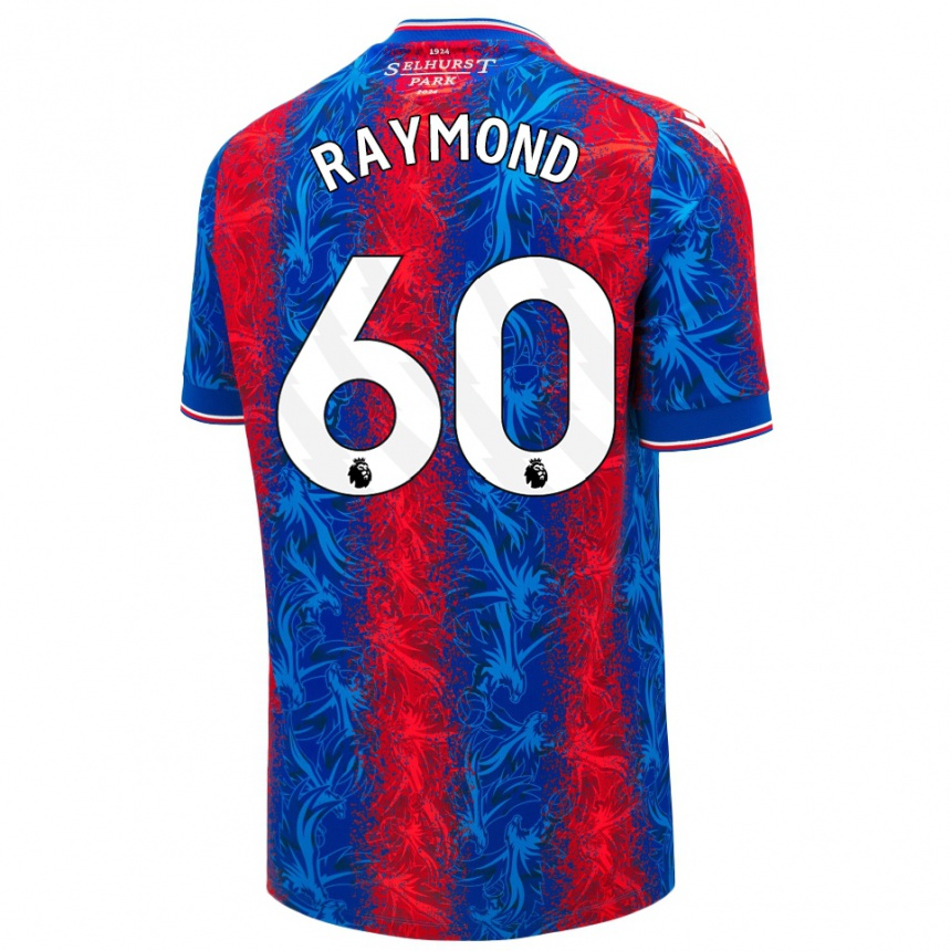 Niño Fútbol Camiseta Jadan Raymond #60 Rayas Rojas Y Azules 1ª Equipación 2024/25 México