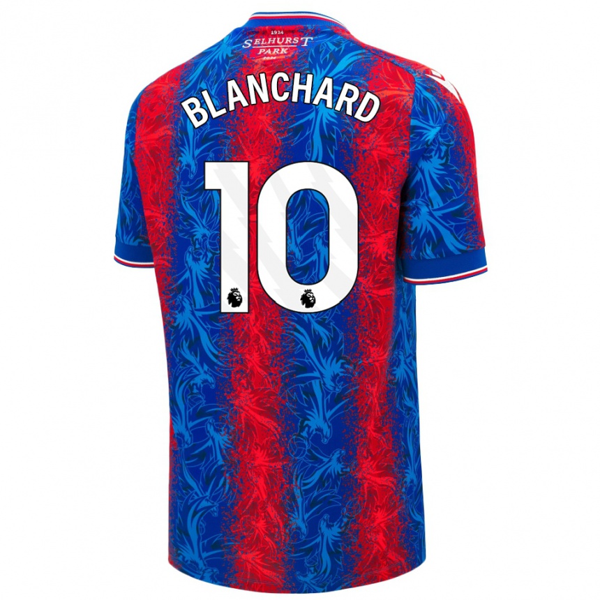 Niño Fútbol Camiseta Annabel Blanchard #10 Rayas Rojas Y Azules 1ª Equipación 2024/25 México