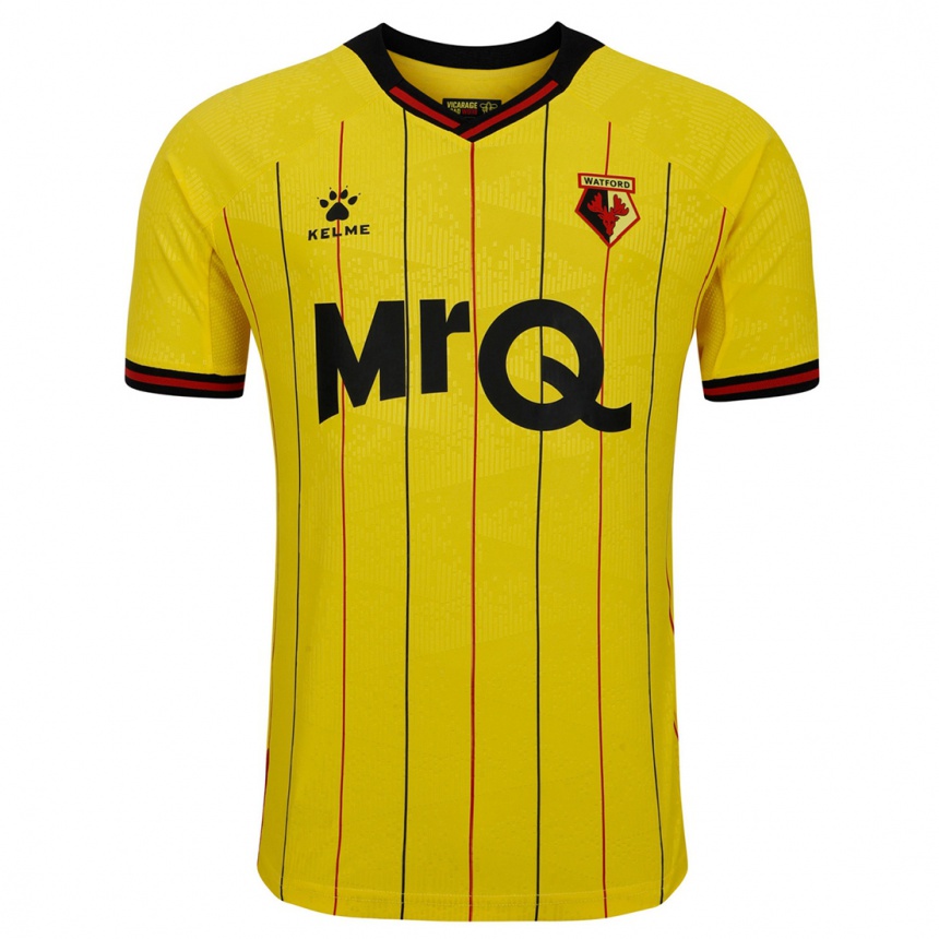 Niño Fútbol Camiseta James Clarridge #0 Amarillo Negro 1ª Equipación 2024/25 México