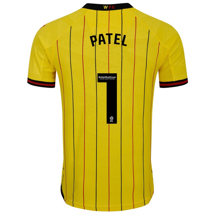 Niño Fútbol Camiseta Safia Middleton-Patel #1 Amarillo Negro 1ª Equipación 2024/25 México