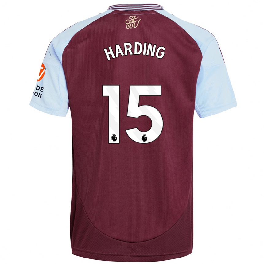 Niño Fútbol Camiseta Natasha Harding #15 Borgoña Azul Cielo 1ª Equipación 2024/25 México