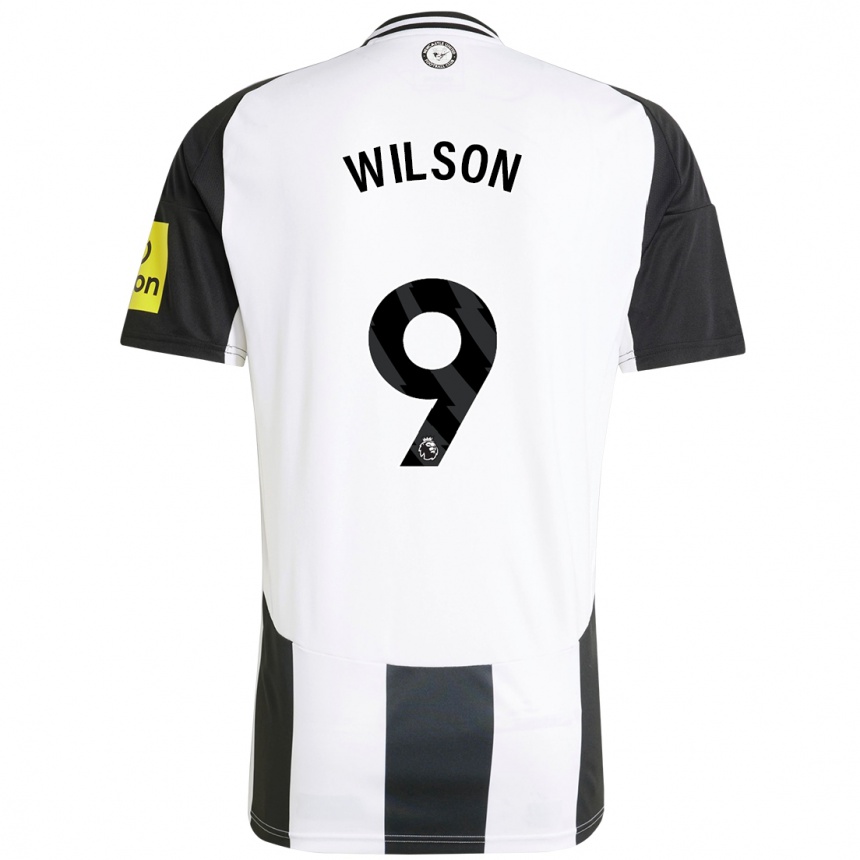 Niño Fútbol Camiseta Callum Wilson #9 Blanco Negro 1ª Equipación 2024/25 México