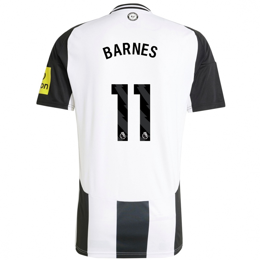 Niño Fútbol Camiseta Harvey Barnes #11 Blanco Negro 1ª Equipación 2024/25 México