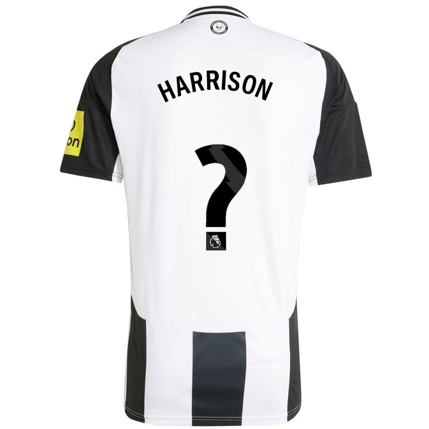 Niño Fútbol Camiseta Alfie Harrison #0 Blanco Negro 1ª Equipación 2024/25 México