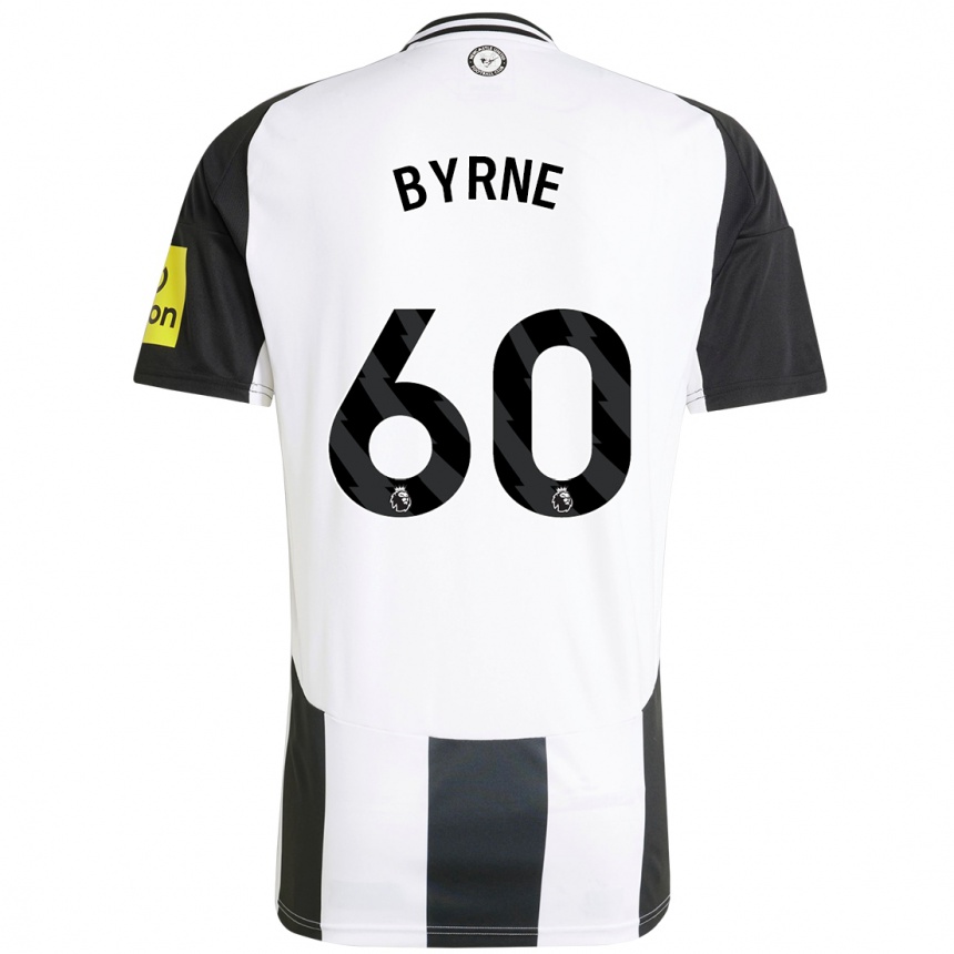 Niño Fútbol Camiseta Reece Byrne #60 Blanco Negro 1ª Equipación 2024/25 México