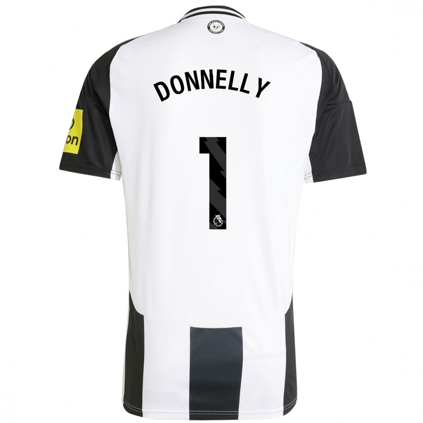 Niño Fútbol Camiseta Grace Donnelly #1 Blanco Negro 1ª Equipación 2024/25 México