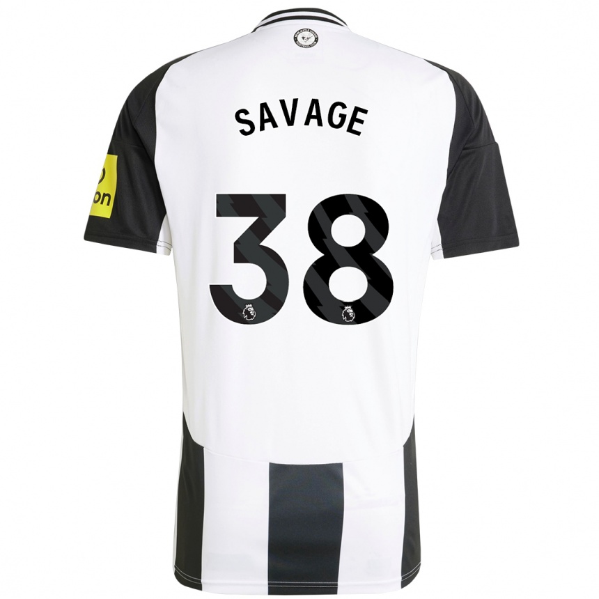 Niño Fútbol Camiseta Remi Savage #38 Blanco Negro 1ª Equipación 2024/25 México