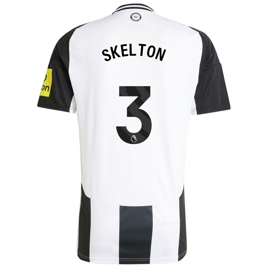 Niño Fútbol Camiseta Keira Skelton #3 Blanco Negro 1ª Equipación 2024/25 México