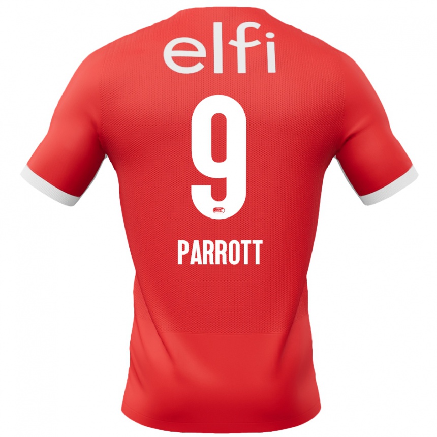 Niño Fútbol Camiseta Troy Parrott #9 Rojo Blanco 1ª Equipación 2024/25 México