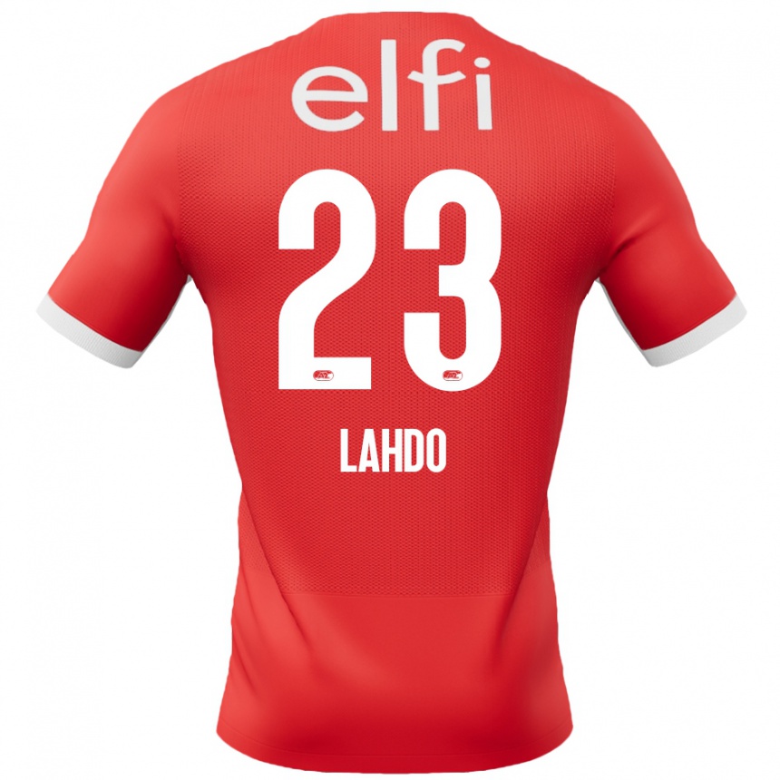 Niño Fútbol Camiseta Mayckel Lahdo #23 Rojo Blanco 1ª Equipación 2024/25 México