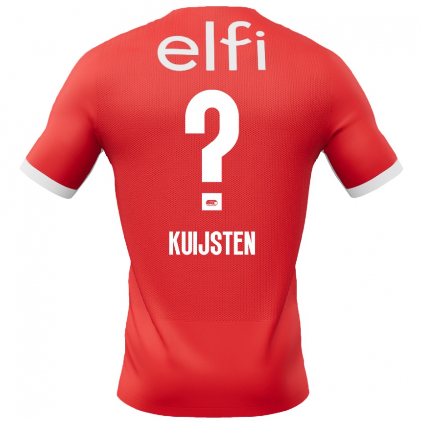 Niño Fútbol Camiseta Tristan Kuijsten #0 Rojo Blanco 1ª Equipación 2024/25 México