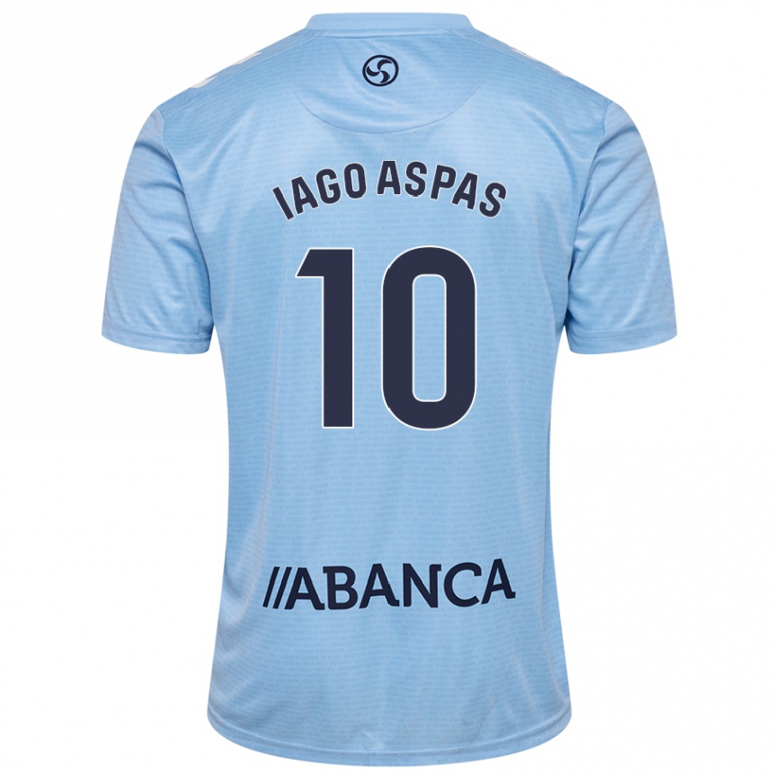 Niño Fútbol Camiseta Iago Aspas #10 Azul Cielo 1ª Equipación 2024/25 México