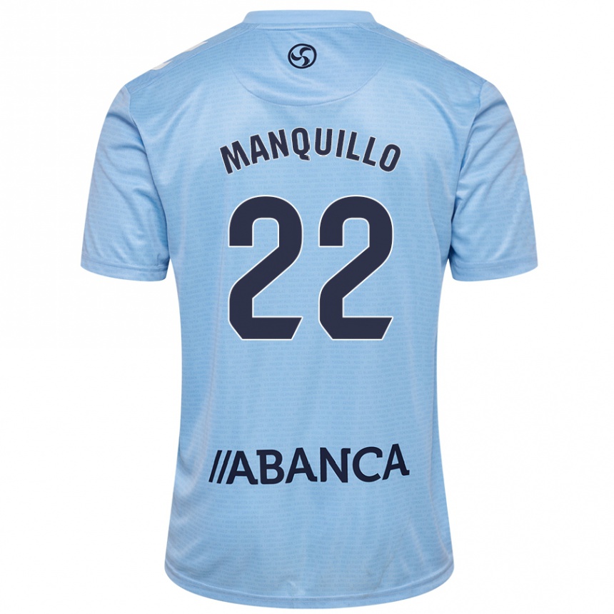 Niño Fútbol Camiseta Javier Manquillo #22 Azul Cielo 1ª Equipación 2024/25 México