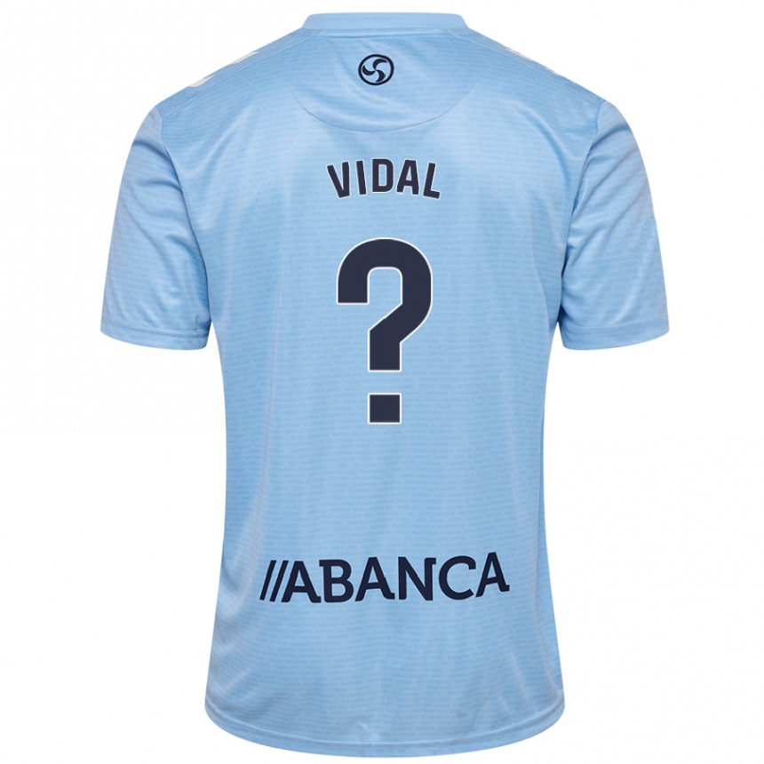 Niño Fútbol Camiseta Marc Vidal #0 Azul Cielo 1ª Equipación 2024/25 México