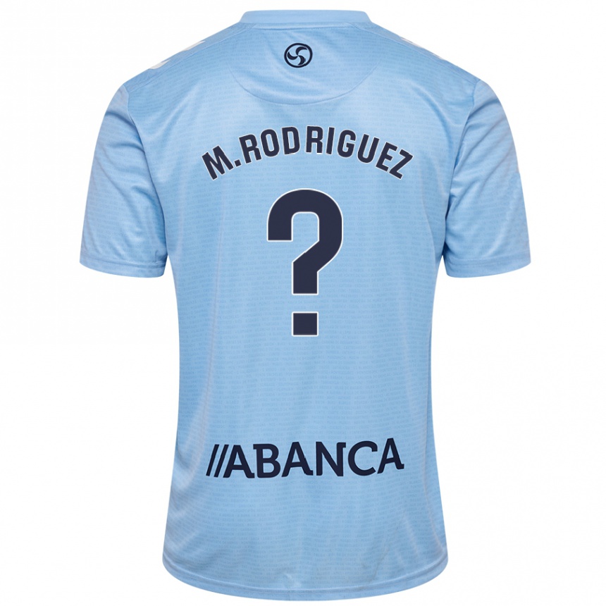 Niño Fútbol Camiseta Manu Rodríguez #0 Azul Cielo 1ª Equipación 2024/25 México