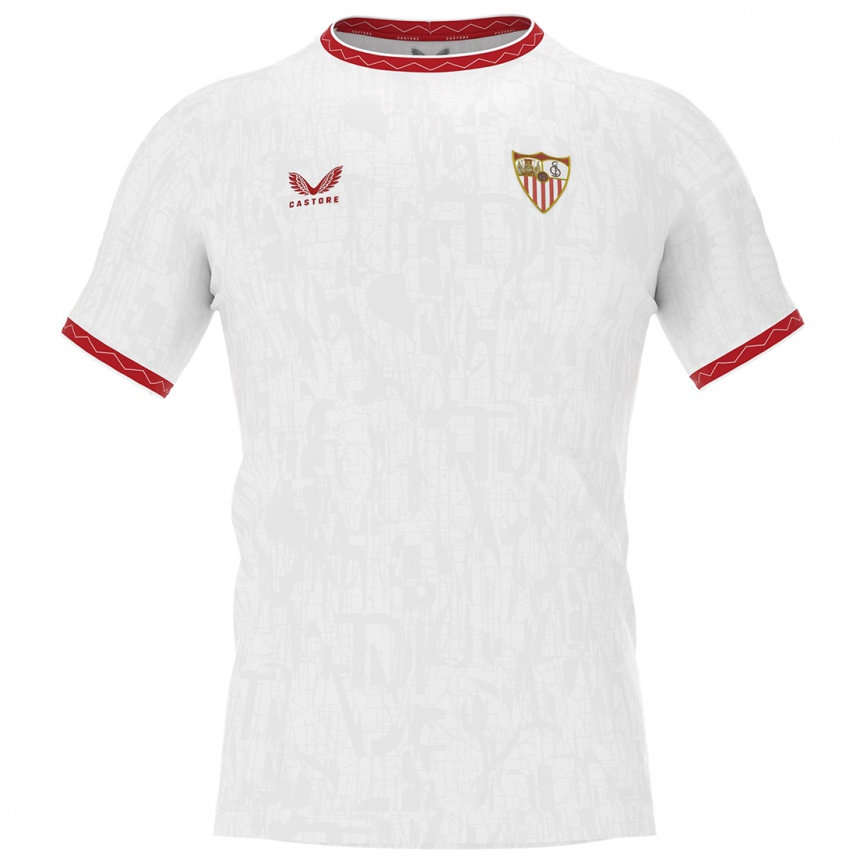 Niño Fútbol Camiseta Albert Sambi Lokonga #12 Blanco Rojo 1ª Equipación 2024/25 México