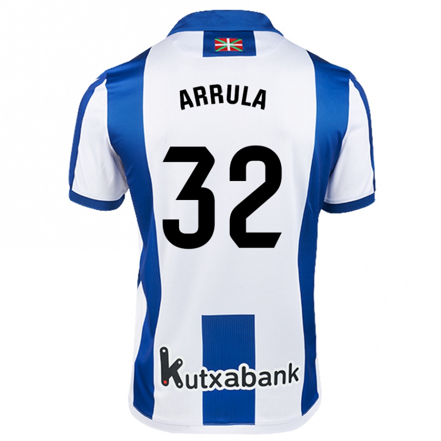 Niño Fútbol Camiseta Julia Arrula #32 Blanco Azul 1ª Equipación 2024/25 México