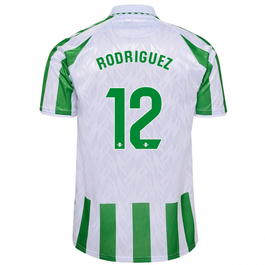 Niño Fútbol Camiseta Ricardo Rodríguez #12 Verde Rayas Blancas 1ª Equipación 2024/25 México