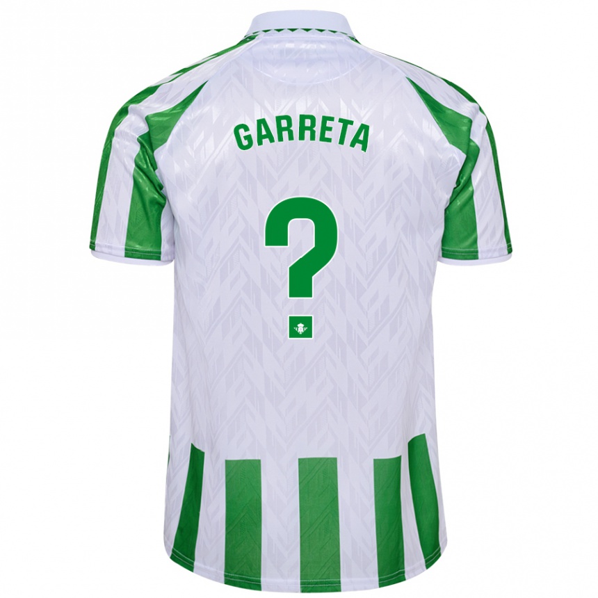 Niño Fútbol Camiseta Félix Garreta #0 Verde Rayas Blancas 1ª Equipación 2024/25 México