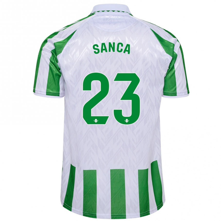 Niño Fútbol Camiseta Marciano Sanca #23 Verde Rayas Blancas 1ª Equipación 2024/25 México