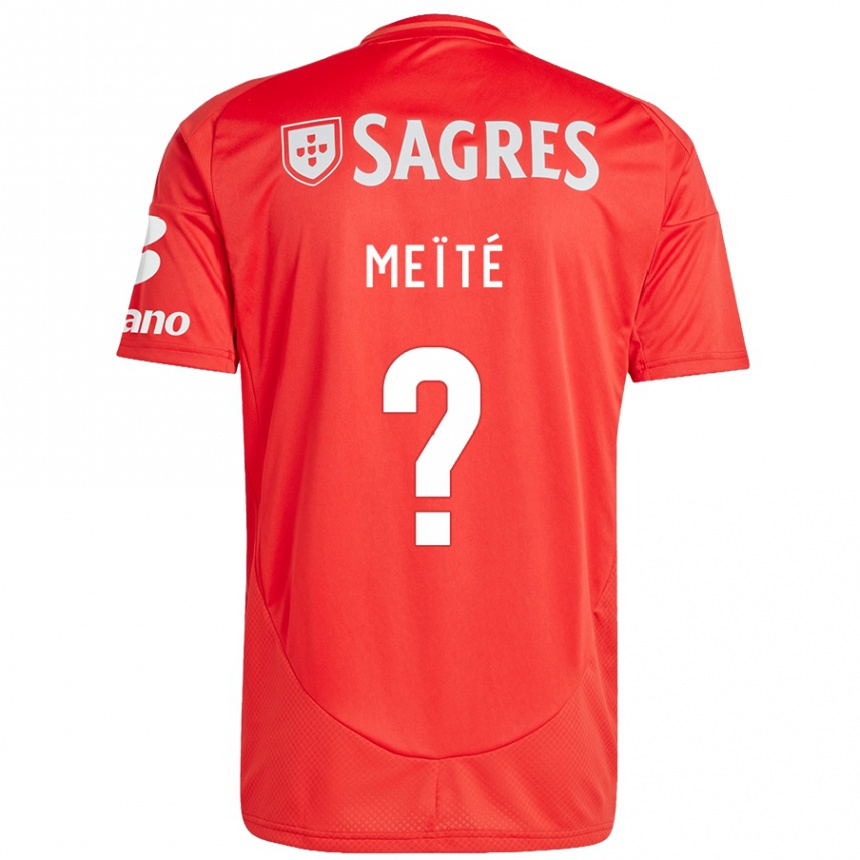 Niño Fútbol Camiseta Soualiho Meïté #0 Rojo Blanco 1ª Equipación 2024/25 México