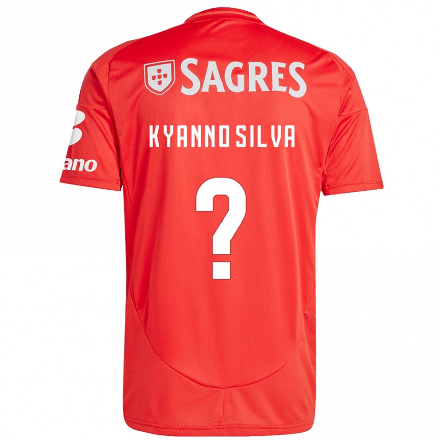 Niño Fútbol Camiseta Kyanno Silva #0 Rojo Blanco 1ª Equipación 2024/25 México