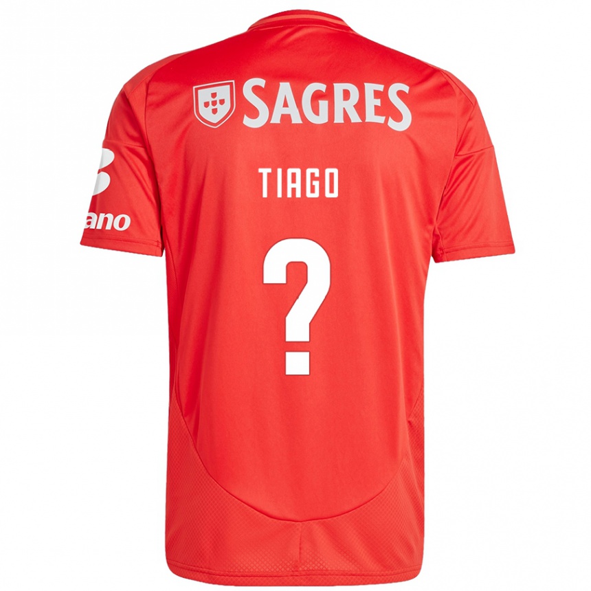 Niño Fútbol Camiseta Tiago Ferreira #0 Rojo Blanco 1ª Equipación 2024/25 México