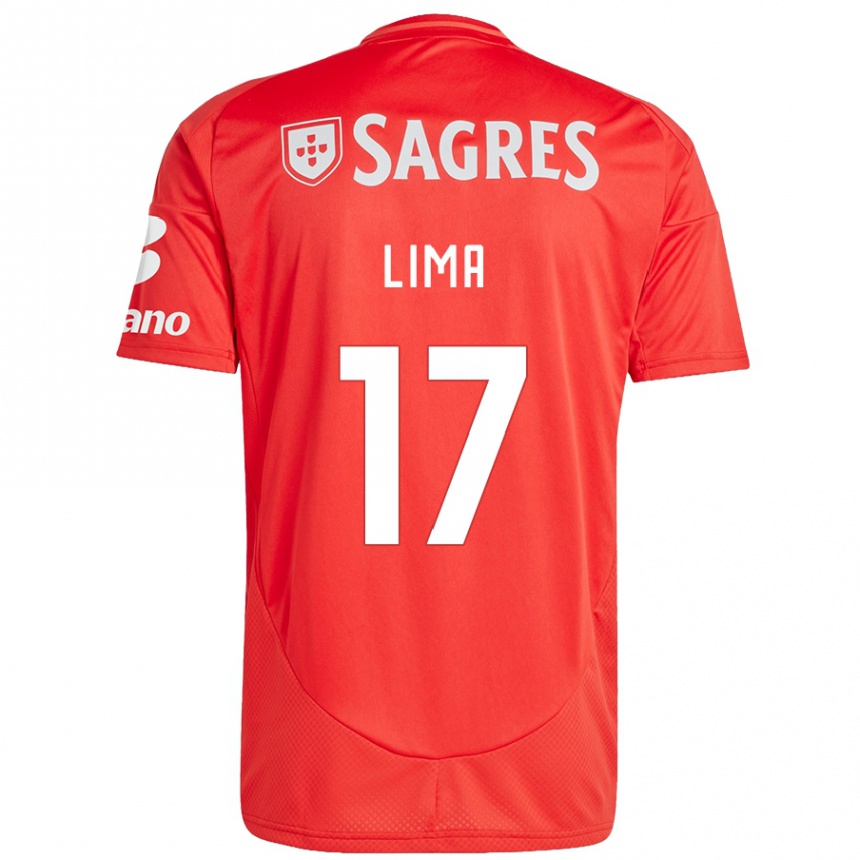 Niño Fútbol Camiseta Ivan Lima #17 Rojo Blanco 1ª Equipación 2024/25 México