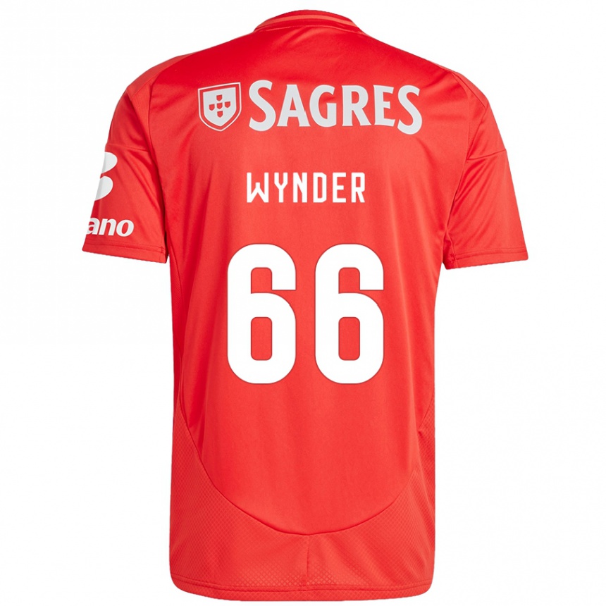 Niño Fútbol Camiseta Joshua Wynder #66 Rojo Blanco 1ª Equipación 2024/25 México