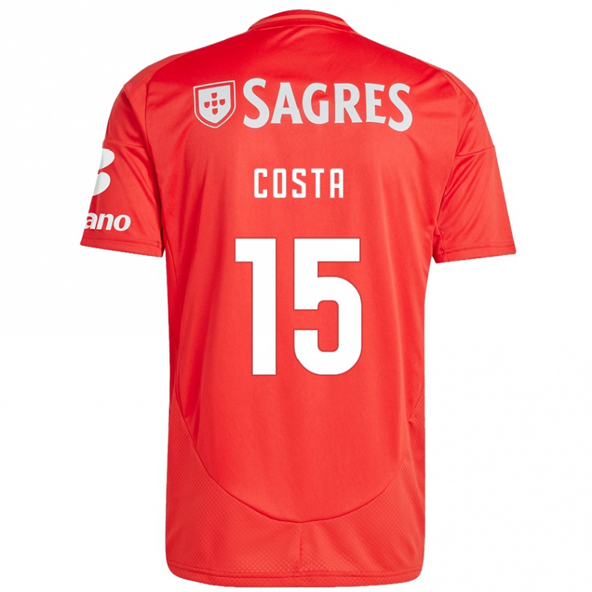 Niño Fútbol Camiseta Carole Costa #15 Rojo Blanco 1ª Equipación 2024/25 México