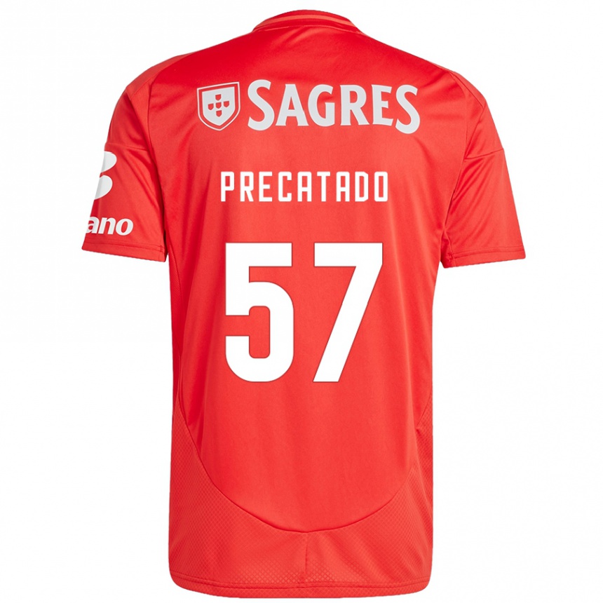 Niño Fútbol Camiseta Precatado #57 Rojo Blanco 1ª Equipación 2024/25 México