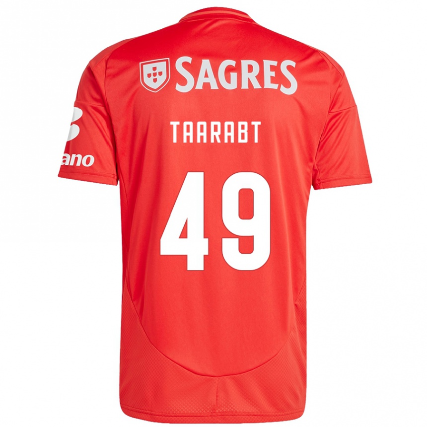 Niño Fútbol Camiseta Adel Taarabt #49 Rojo Blanco 1ª Equipación 2024/25 México