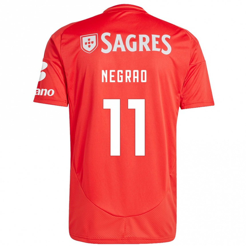 Niño Fútbol Camiseta Maria Negrao #11 Rojo Blanco 1ª Equipación 2024/25 México