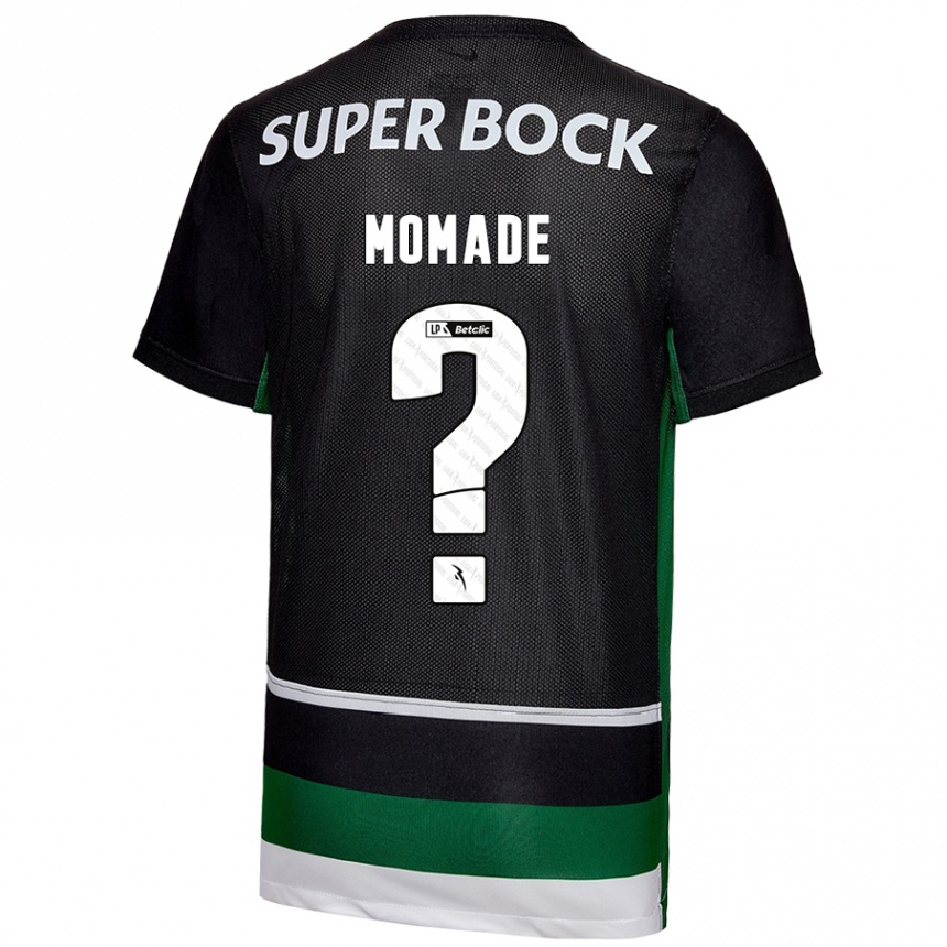 Niño Fútbol Camiseta Rayhan Momade #0 Negro Blanco Verde 1ª Equipación 2024/25 México