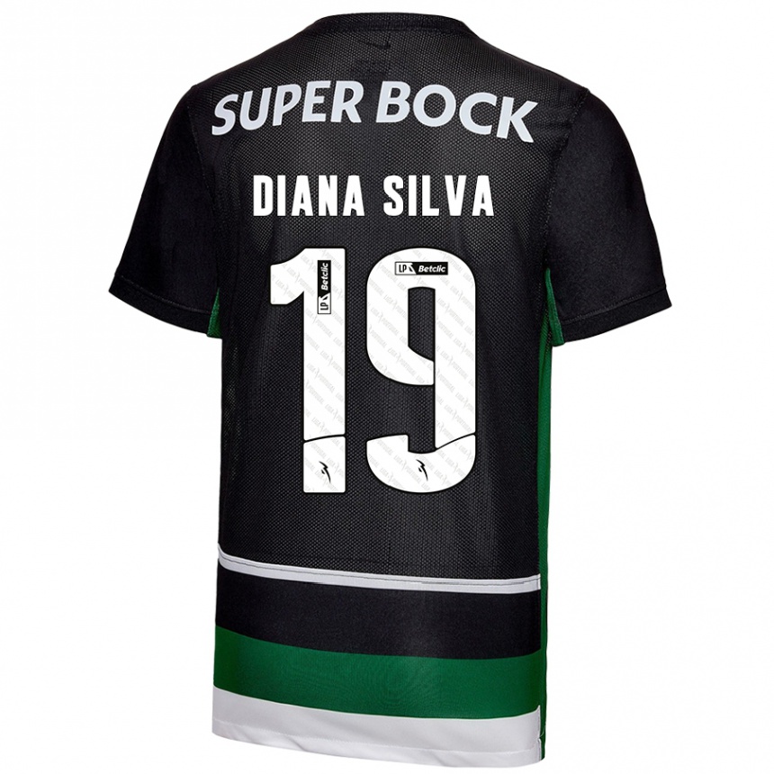 Niño Fútbol Camiseta Diana Micaela Abreu De Sousa E Silva #19 Negro Blanco Verde 1ª Equipación 2024/25 México