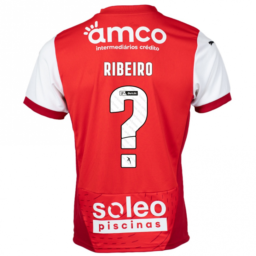 Niño Fútbol Camiseta Yuri Ribeiro #0 Rojo Blanco 1ª Equipación 2024/25 México