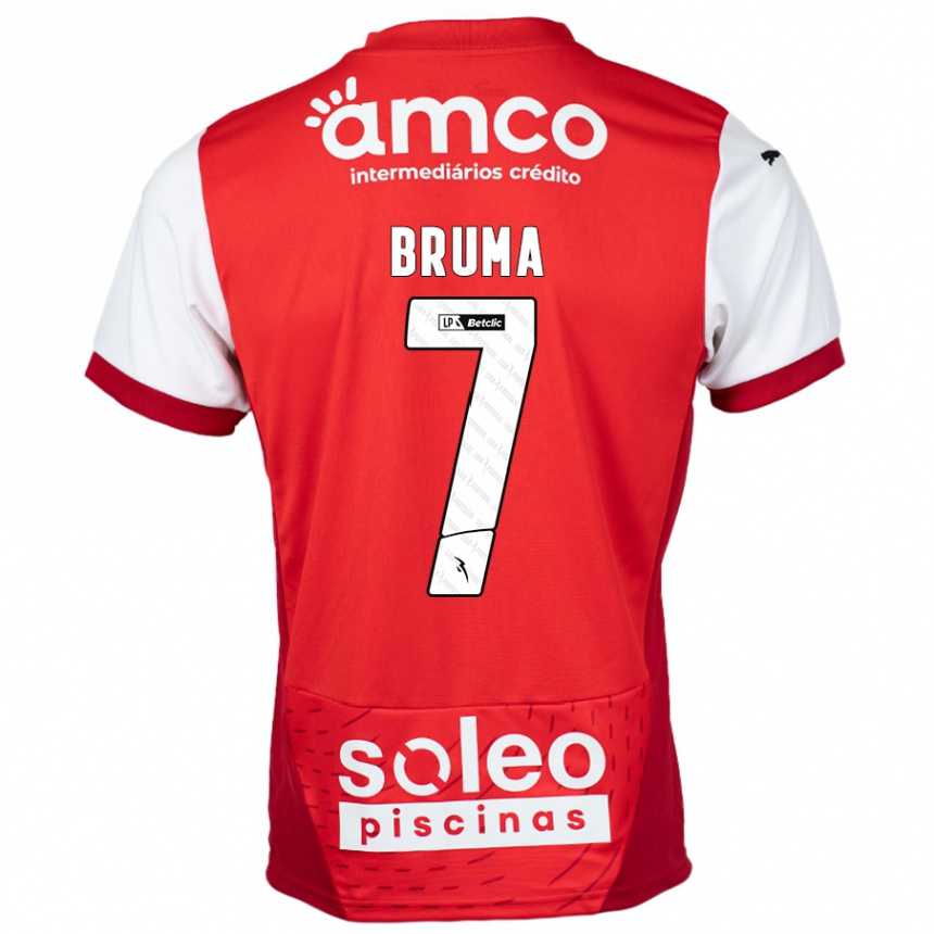 Niño Fútbol Camiseta Bruma #7 Rojo Blanco 1ª Equipación 2024/25 México