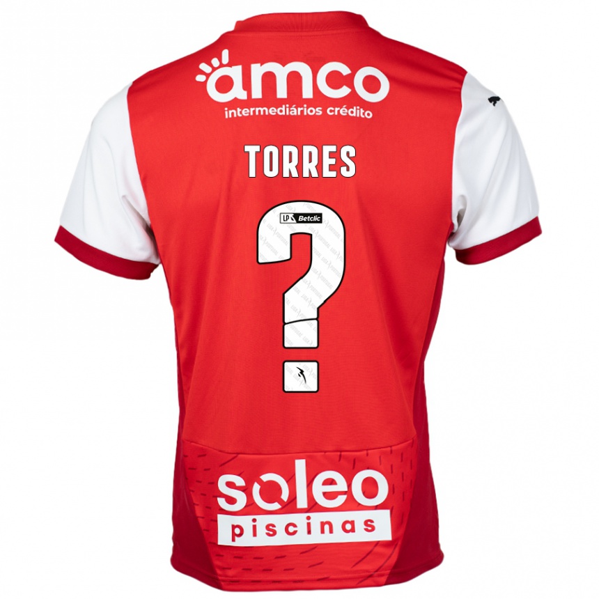 Niño Fútbol Camiseta Marco Torres #0 Rojo Blanco 1ª Equipación 2024/25 México