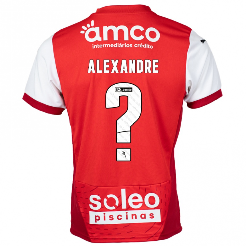 Niño Fútbol Camiseta Daniel Alexandre #0 Rojo Blanco 1ª Equipación 2024/25 México