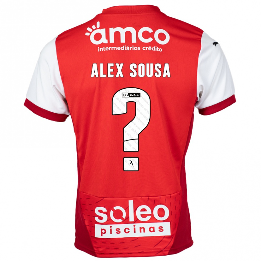 Niño Fútbol Camiseta Alex Sousa #0 Rojo Blanco 1ª Equipación 2024/25 México